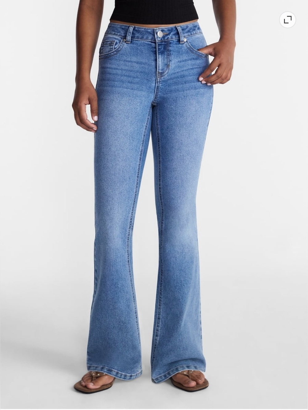No Boundaries Mid Rise Novelty Stitch Bootcut Jean size 10